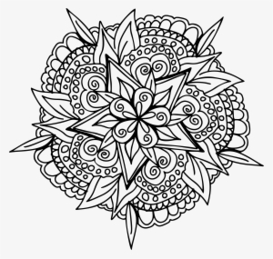 Clip Art Freeuse Stock Clipart Hand Drawn Floral Line - Hand Drawn Line Art
