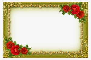 Flower Photo Frame Clipart Picture Frames Garden Roses - Рамки Для Фото