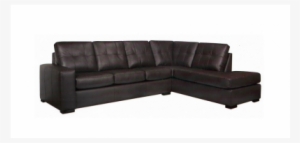 Modulaire Fixe Coral - Sofaweb.com Drake Chocolate Brown Italian Leather Sectional
