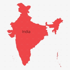 India Map Outline Redcolor - Kerala In India Map
