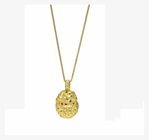 This 18 Karat Gold Necklace With A Perforated Pendant - Locket