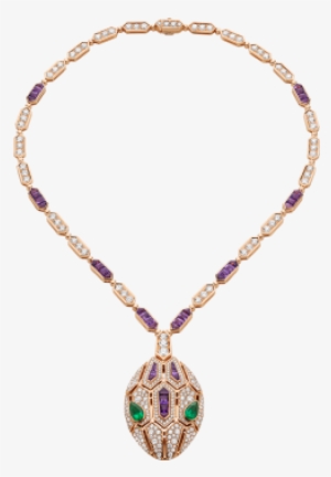 Crafted With An Hexagonal Design Set With Amethysts - Bulgari