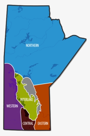 Please Select A Region From The Map Below To See Club - Map Of Manitoba Regions