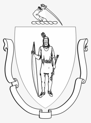 Coat Of - Mass State Seal Png