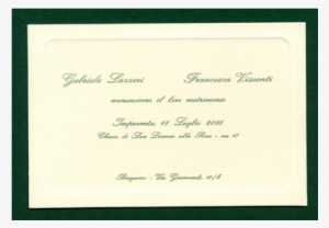 Wedding-cards With An Embossed Border - Diploma
