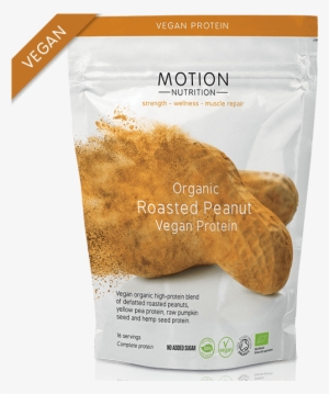 Roasted Peanut Vegan Protein - Motion Nutrition Organic Roasted Peanut Vegan Protein