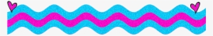 Blue Wavy Line - Pink And Blue Line Png