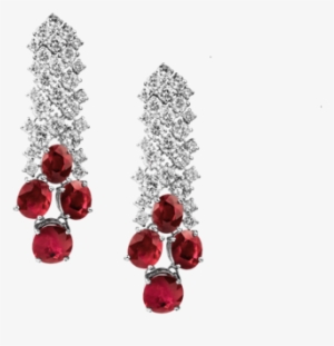 Rings - Earrings - Bracelets - Necklaces - Cascade - Pigeon Blood Ruby Earrings