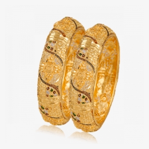 Nilanjan Arts 22k Gold Plated Colour Handmade Bangles - Dubai