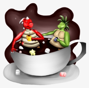 Henry And Ryex In Hot Chocolate Cup By Draggystar On - Hot Chocolate