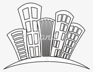 City Buildings Drawing At Getdrawings - Building Doodle Png Transparent
