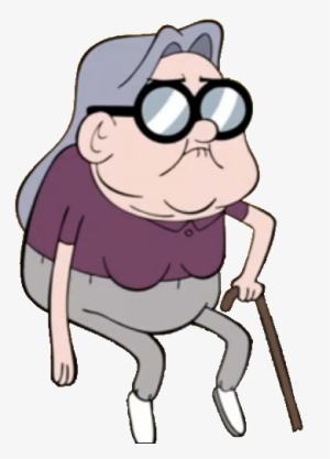 Old Woman In Purple Appearance - Gravity Falls Old Lady