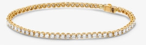 Fancy And Elegant, This Beautiful Bracelet Features - צמיד טניס יהלומים זהב צהוב
