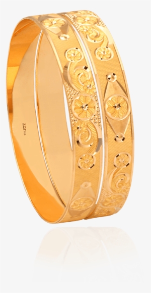 Traditional Gold Bangles, Hollow & Flat Bangles Design - Gold Flat Designed Bangles
