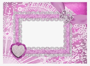 15 Photo Frames Png Format Free For On - Pink Frame With Butterfly