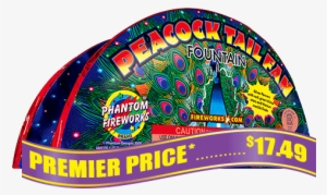 Peacock Tail Fountain - Phantom Fireworks
