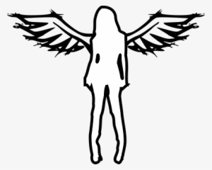 Grunge Gothic Punk Angel Woman Girl Female - Domain Clipart Angel