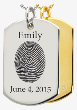 Personalized Picture & Handprint Jewelry - Funeral Homes Fingerprint Necklace