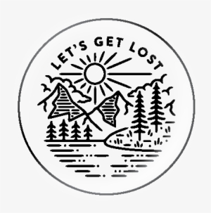Lets Get Lost Button - Rei Sticker