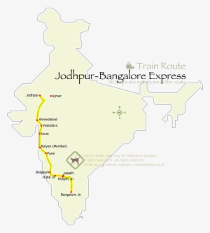 Train Number 16507 Jodhpur Banglore Express Bhagat - Garib Nawaz Express