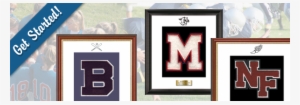Showcase Your Mvp's Varsity Letter In A Custom Frame - Football Players In Action