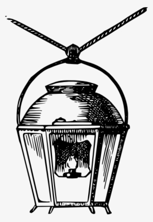 Free Vector Hanging Gas Lantern Clip Art - Gas Light Clip Art