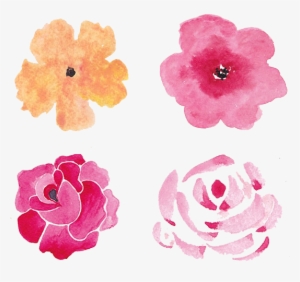 Free Watercolor Flowers Set - Watercolor Painting