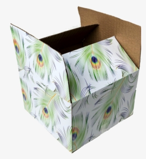 6x6x4 Peacock Designer Boxes - Designer Boxes