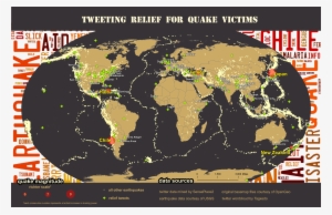 Earthquake Tweets, Map - Burgess Shale Map Canada