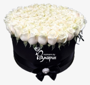 Boquet Of Roses White Naomi In Gift Box - Flower