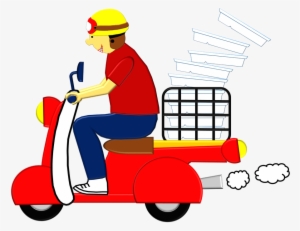 Delivery, Motorbicycle, Autobicycle - Delivery Man On Motorcycle