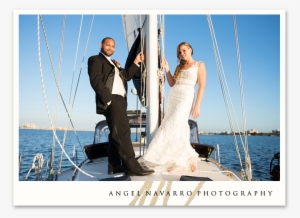 Scenic Wedding Couple On Boat Ride - Boat