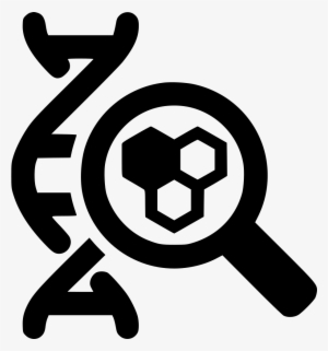Magnifying Glass Dna Cell - Dna Icon Png