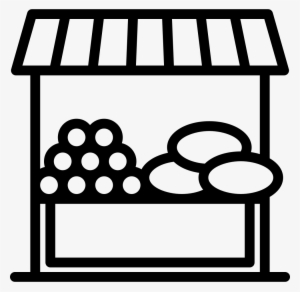 Png File - Fruit Shop Clipart Black And White