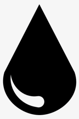 Big Blood Drop Vector - Water Drop Silhouette Png