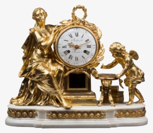 Allegory Of Knowledge, Important Mantel Clock - Bronze