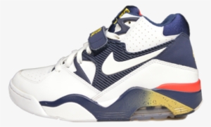 Nike Air Force 180 9.5 Shoes White / Midnight Navy