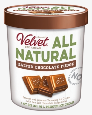 All Natural Salted Chocolate - Velvet Ice Cream Moose Tracks, 1 Pint