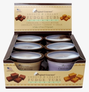 3oz Assorted Single Serve Fudge Tubs - Fudge