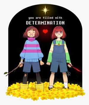 • Illustration My Art Artists On Tumblr Chara Frisk - Undertale The Thought Movie