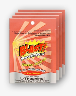 Out Of Stocksale Buy 2 Get 2 Free Blood Orange Flavor - Blast Power Gum Blast Power Gum Blood Orange Flavor