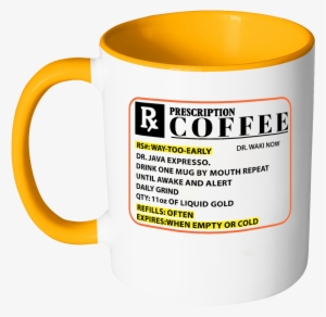 Coffee Prescription - Coffee Prescription Mug Png