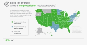 Map Of States Where Nonprescription Drugs Are Taxable - Sat Scores By State Map