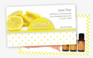 Fresh Lemon Doterra Business Card - Doterra Business Cards
