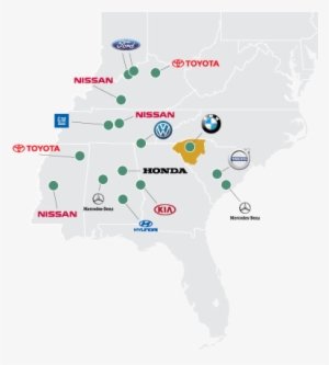 South Carolina Understands What Drives The Automotive - Map