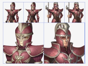 Click For Full Sized Image Paladin - Fire Emblem Echoes Portraits