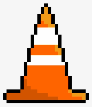 Traffic Cone - Pixel Art Star