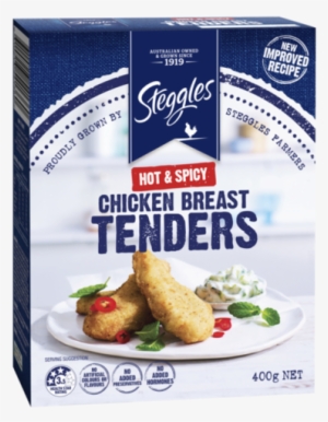 Chicken Breast Tenders Hot And Spicy - Steggles Chicken Nuggets