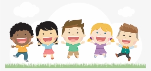 Happy Kids Illustration - Illustration