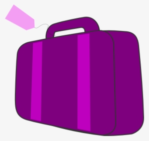 Purple Suitcase Clip Art At Clker Com - Purple Suitcase Clipart